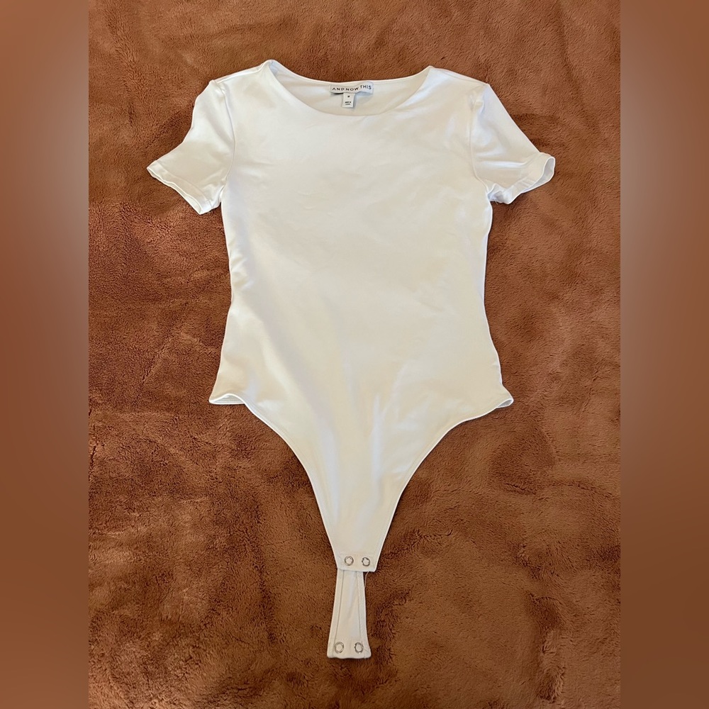 Brand new white bodysuit with thong